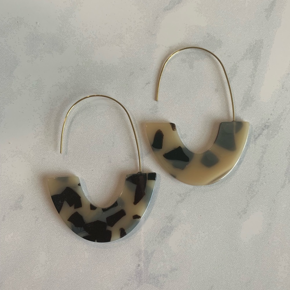 Tortoise Statement Earrings